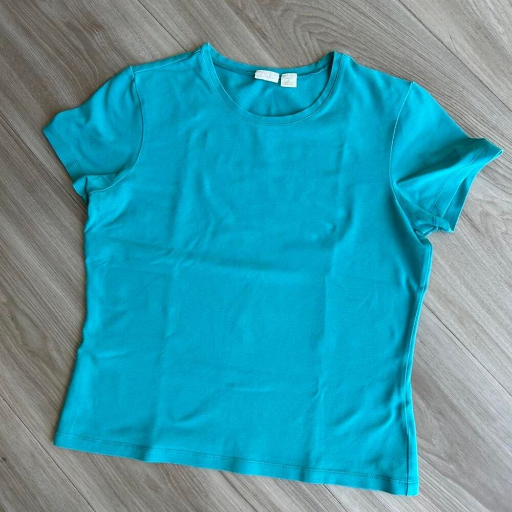 Caslon Women's Blue and Green T-shirt